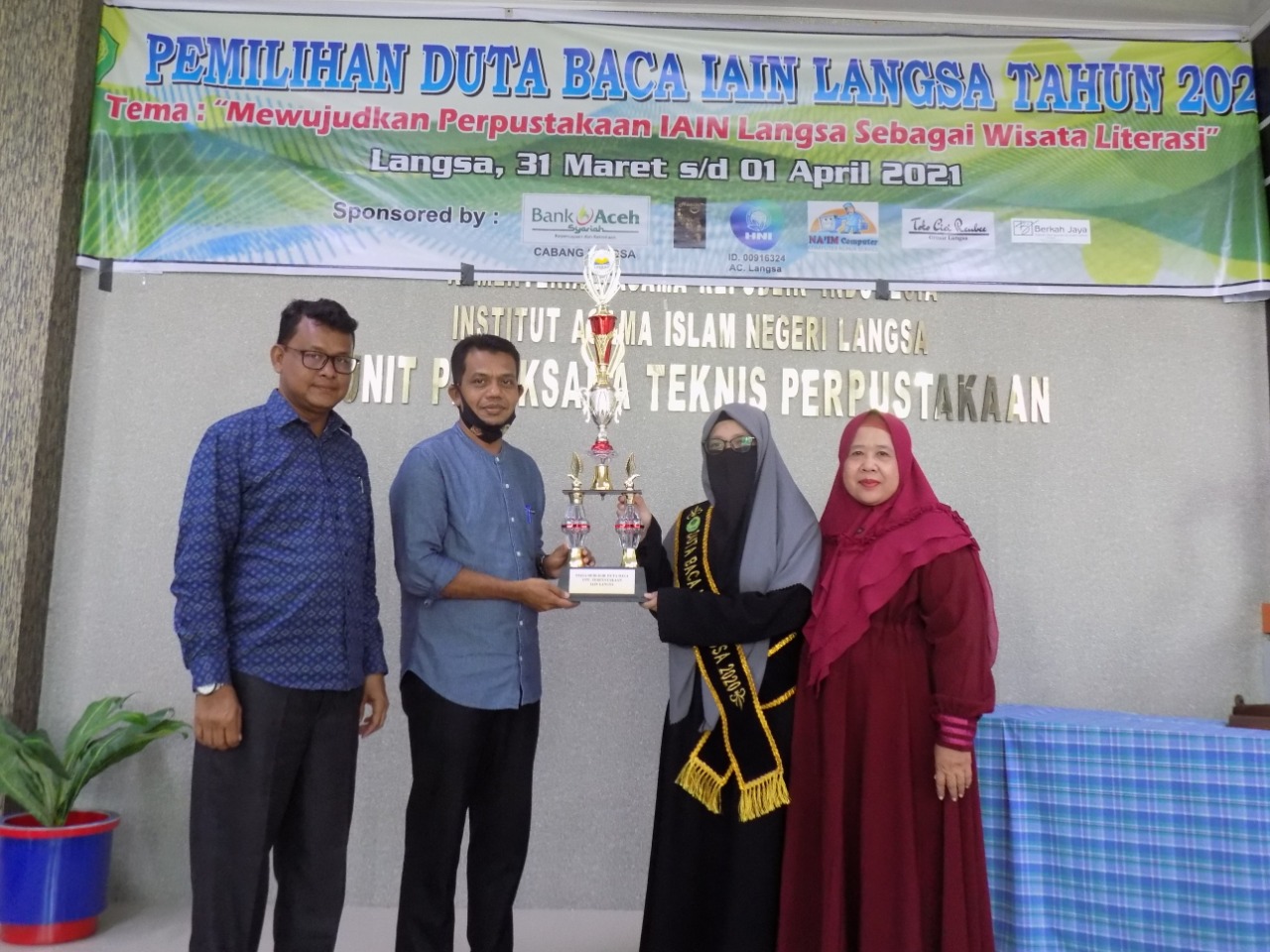Penutupan Sekaligus Pengumuman Pemenang Kegiatan Pemilihan Duta Baca IAIN Langsa