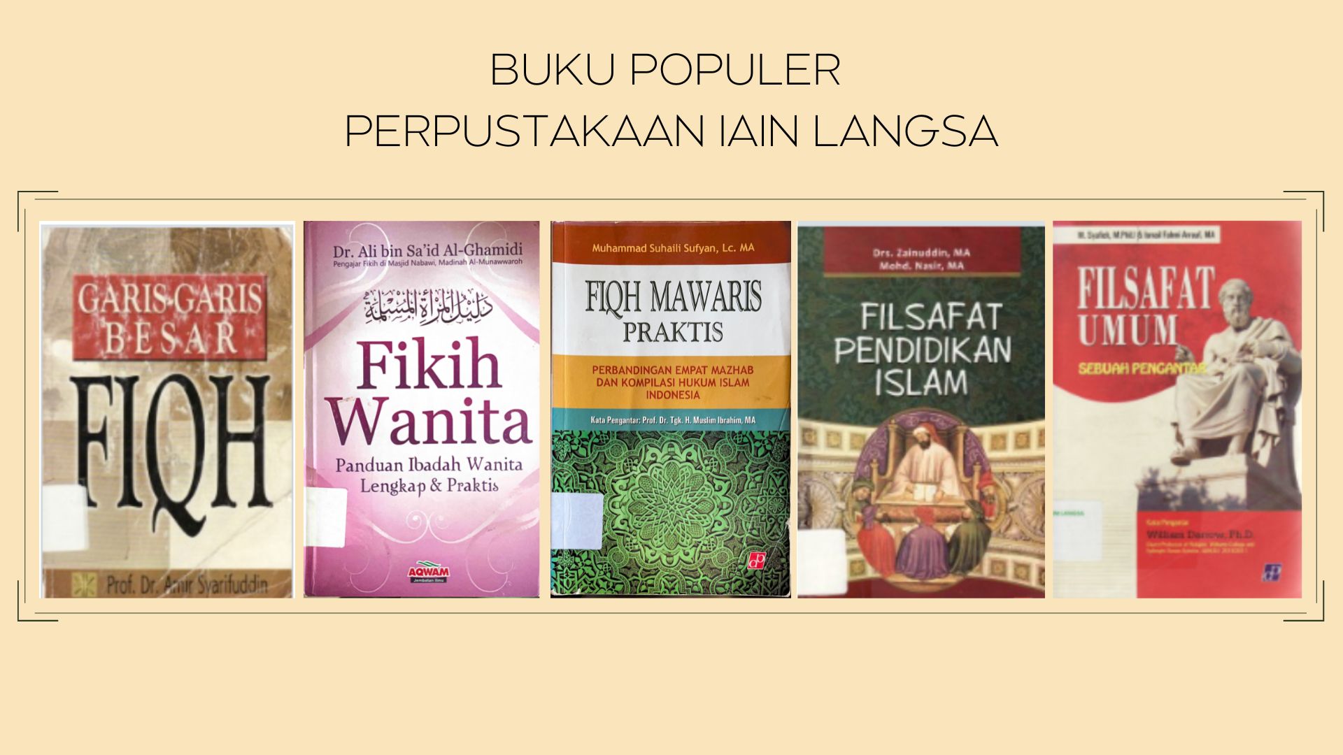 Koleksi Populer di Perpustakaan IAIN langsa